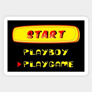 PLAYGAME not PLAYBOY Sticker